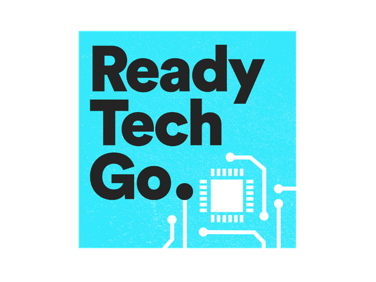ReadyTechGo Logo with Microchip